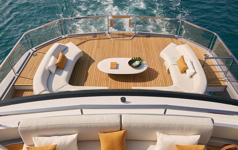 Azimut motor yacht Tanelorn sea view terrace 