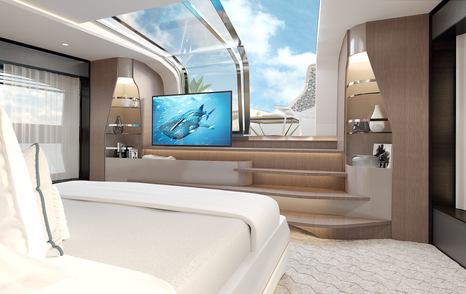 Sunseeker 100 Yacht interior main cabin suite