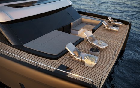 Sunreef Yachts 60 Sunreef Power catamaran foredeck with sun loungers