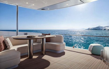 Rendering of Azimut Fly 70 Motor Yacht terrace version
