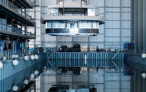 Superyacht Feadship 1015 upper decks under construction 