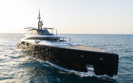 ISA Yachts superyacht Sea Raider X underway bow view 
