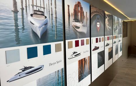Colour selection for ICONA 70 Motor Yacht at Cannes 2026