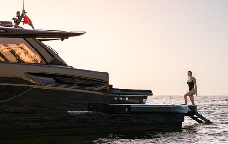 Sunreef Yachts and BRABUS ULTIMA 55 aft deck and swim platform  