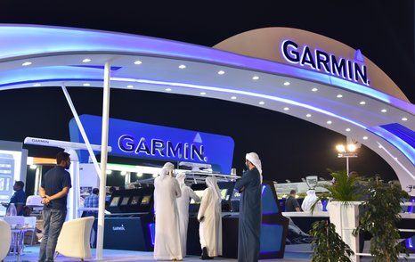 Dubai International Boat Show Garmin stand