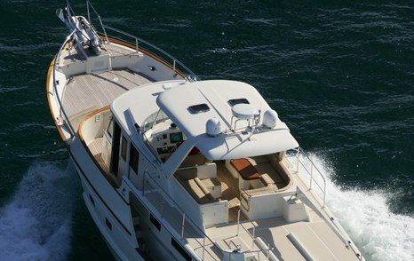 aft deck of Fleming 55