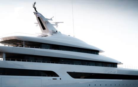 Feadship superyacht Milky Way exterior close up 