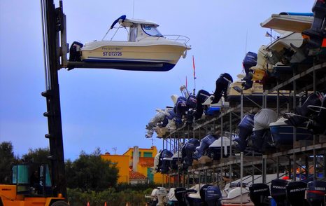 boat stacking system USA