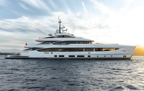 Benetti B.Now 50M Oasis superyacht under way 