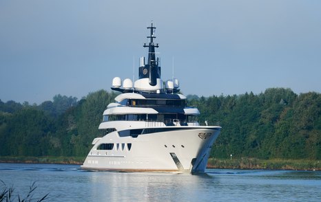 Superyacht ENZO on sea trials