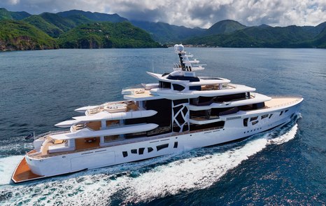 Superyacht ARTEFACT on water