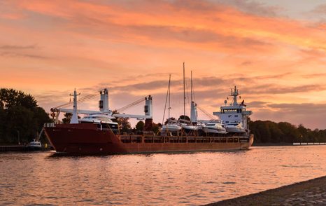 yacht transportation ship sunset