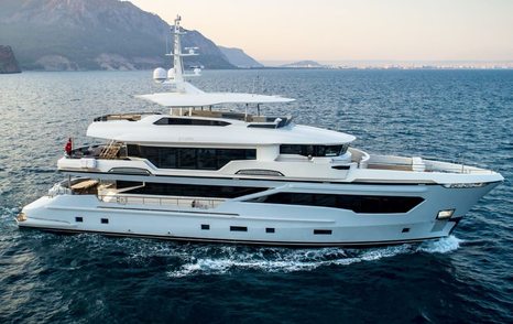 AvA Yachts superyacht Invictus underway side view 