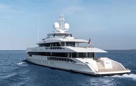 Superyacht ELA on the water