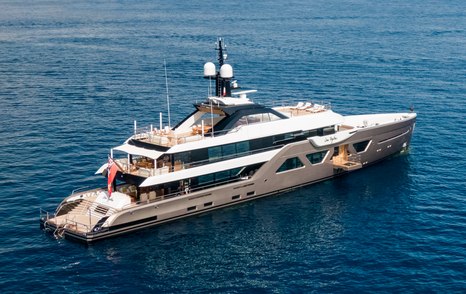 Superyacht COME TOGETHER at sea