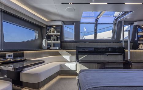 Pearl-82-owner-cabin-doors-and-sofa