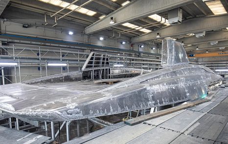 Tankoa S501 hull under construction