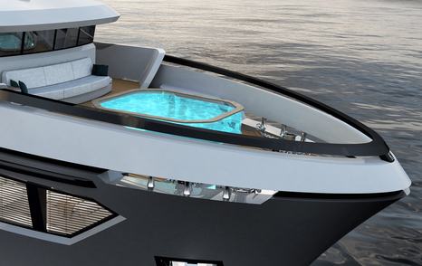 AvA Yachts superyacht V foredeck jacuzzi  