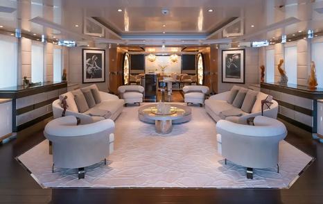 Abeking & Rasmussen superyacht Scott Free main saloon lounge 