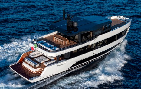 Arcadia A96new Superyacht under way 