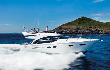 Princess 43 flybridge motor yacht running shot