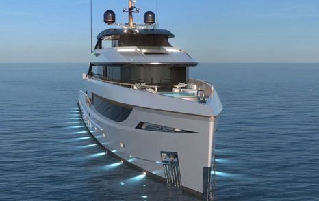 Rendering of Bering 165 Explorer Yacht foredeck