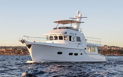 Displacement yacht from Nordhavn with a single engine