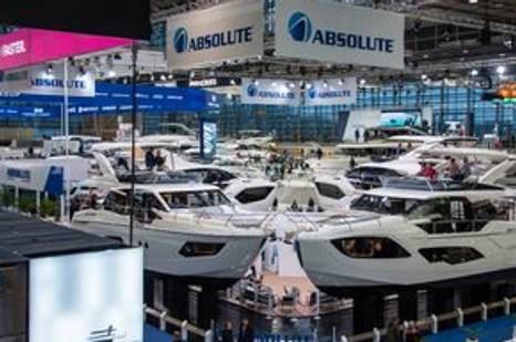 Absolute Yachts on display at boot