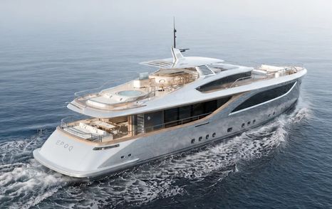 SES Yachts EPOQ Gentleman motor yacht underway stern view 