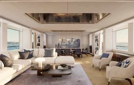 Moonen superyacht Lollipop main saloon lounge 