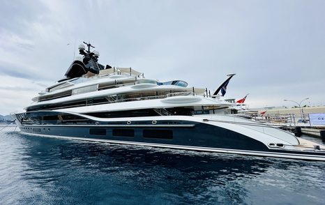 Lurssen superyacht KISMET at berth in Port Hercule, Monaco