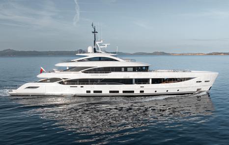 Benetti B.Now 50M Oasis superyacht under way 