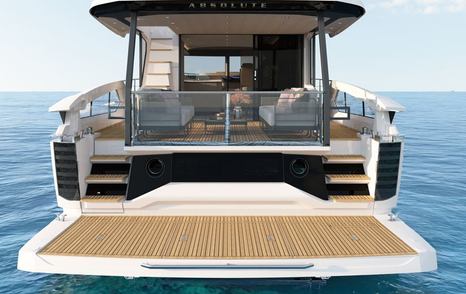 Absolute Navetta 58 motor yacht swim platform  