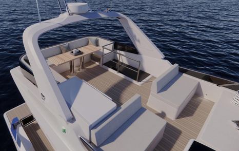 Majesty 60 Motor Yacht upper deck 