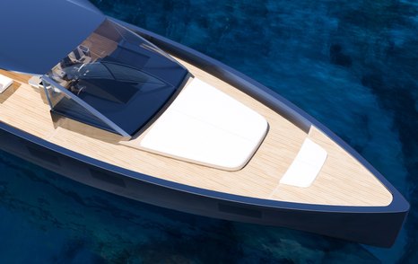 Rendering of Windy SR77 boat foredeck 