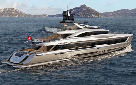 Exterior of Virtus 47m on water