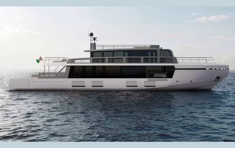 Rendering of Amer 12 superyacht