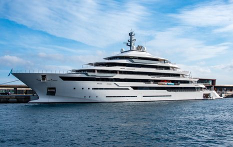 Superyacht RENAISSANCE at berth in Port Hercule, Monaco