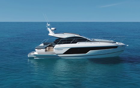 Fairline Targa 40 Mk2 2023 starboard side shot