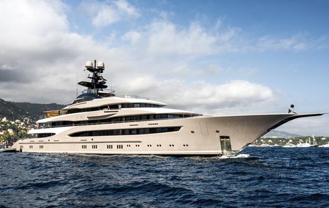 Superyacht WHISPER at sea