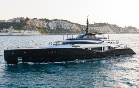 ISA Yachts superyacht Sea Raider X underway side view 