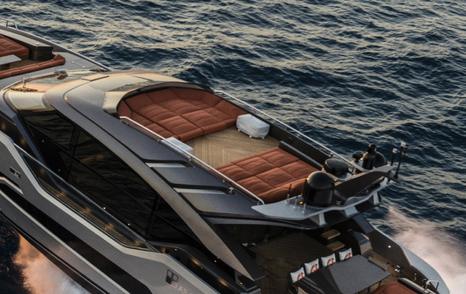 AB Yachts AB 80 Motor Yacht sundeck while under way 