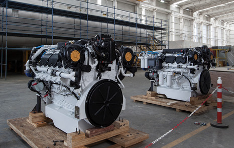 Motor yacht engines