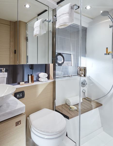 Bathroom with shower compartment