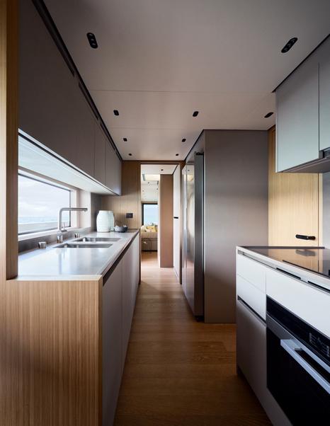 Sanlorenzo SL86A motor yacht galley