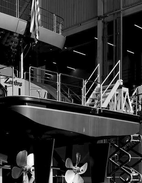 Delta Marine superyacht Zembra deck close up 