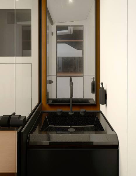 Rendering of Wally wallypower50X boat interior sink