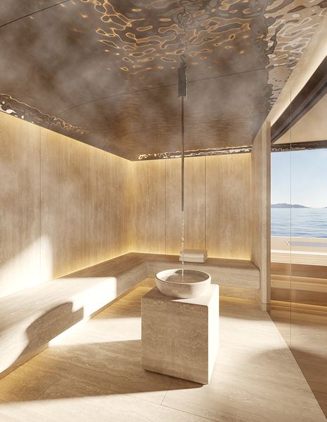 Rendering of Superyacht Project Ananda sauna 