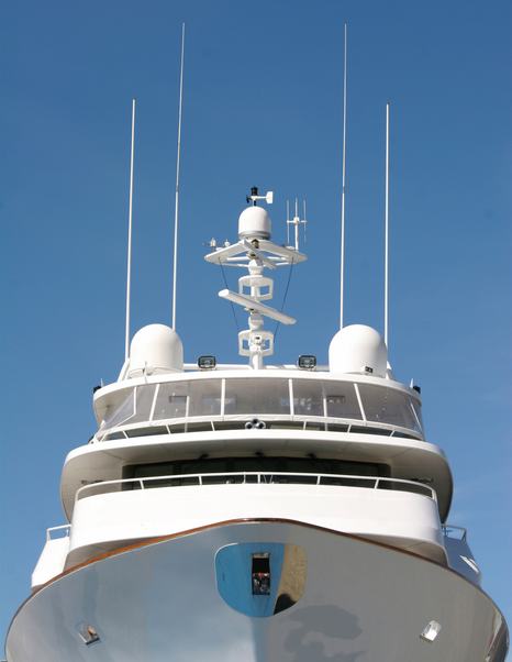 radar fitted to superyacht