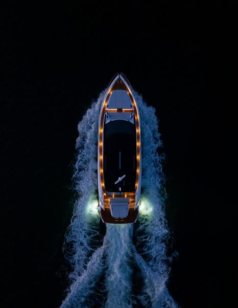 Sunseeker-Predator-55-Review-overhead-night